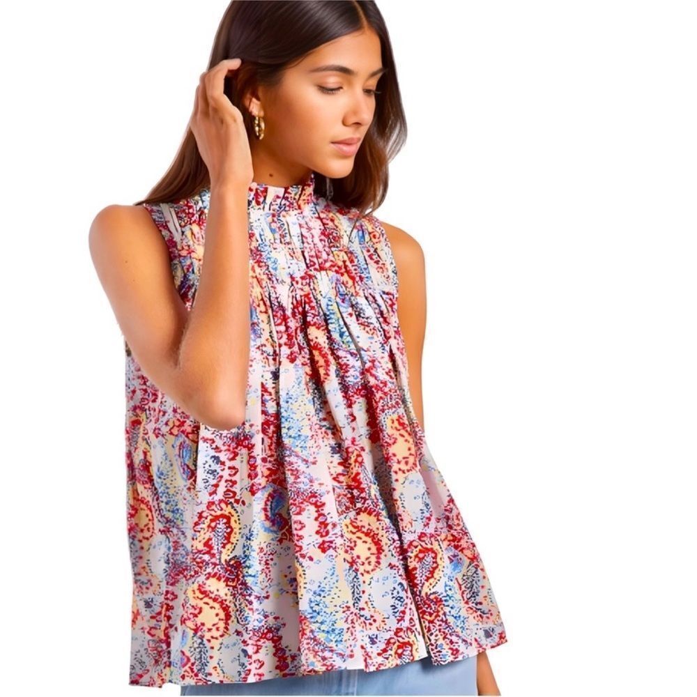 Joie Fern Colorful Dot Print Tank Top | XS